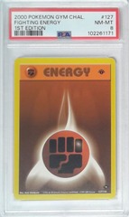 V1776: 2000: Fighting Energy: 127/132: 1ST Edition: Gym Challenge: PSA: 8: NM-MT: 102261171